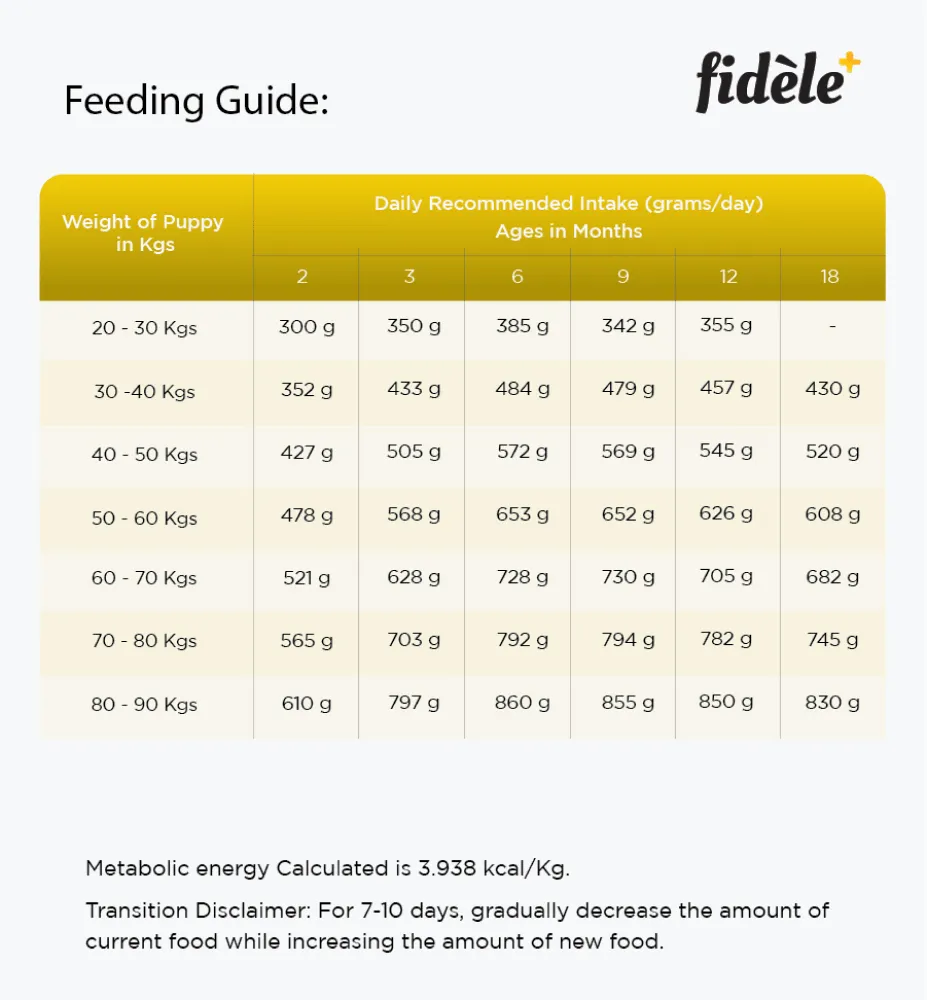 Fidele Plus Large Puppy Dry Food (Limited Shelf Life)