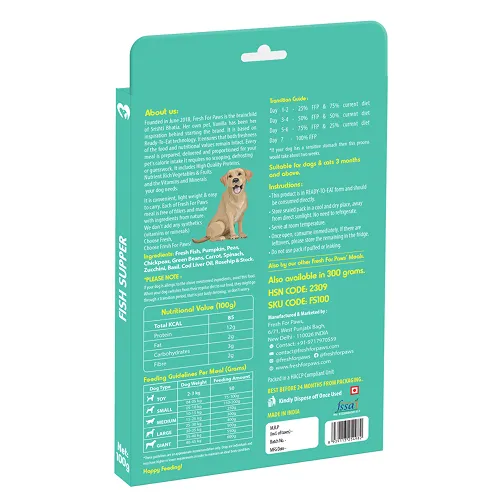 Fresh For Paws Chicken Pot Pie and Fish Supper and Lamb On The Go Wet Dogs Food Combo
