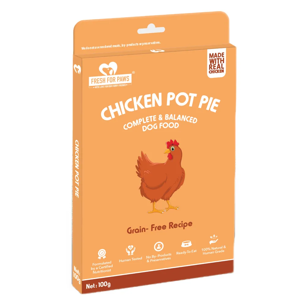 Fresh For Paws Chicken Pot Pie and Fish Supper and Lamb On The Go Wet Dogs Food Combo