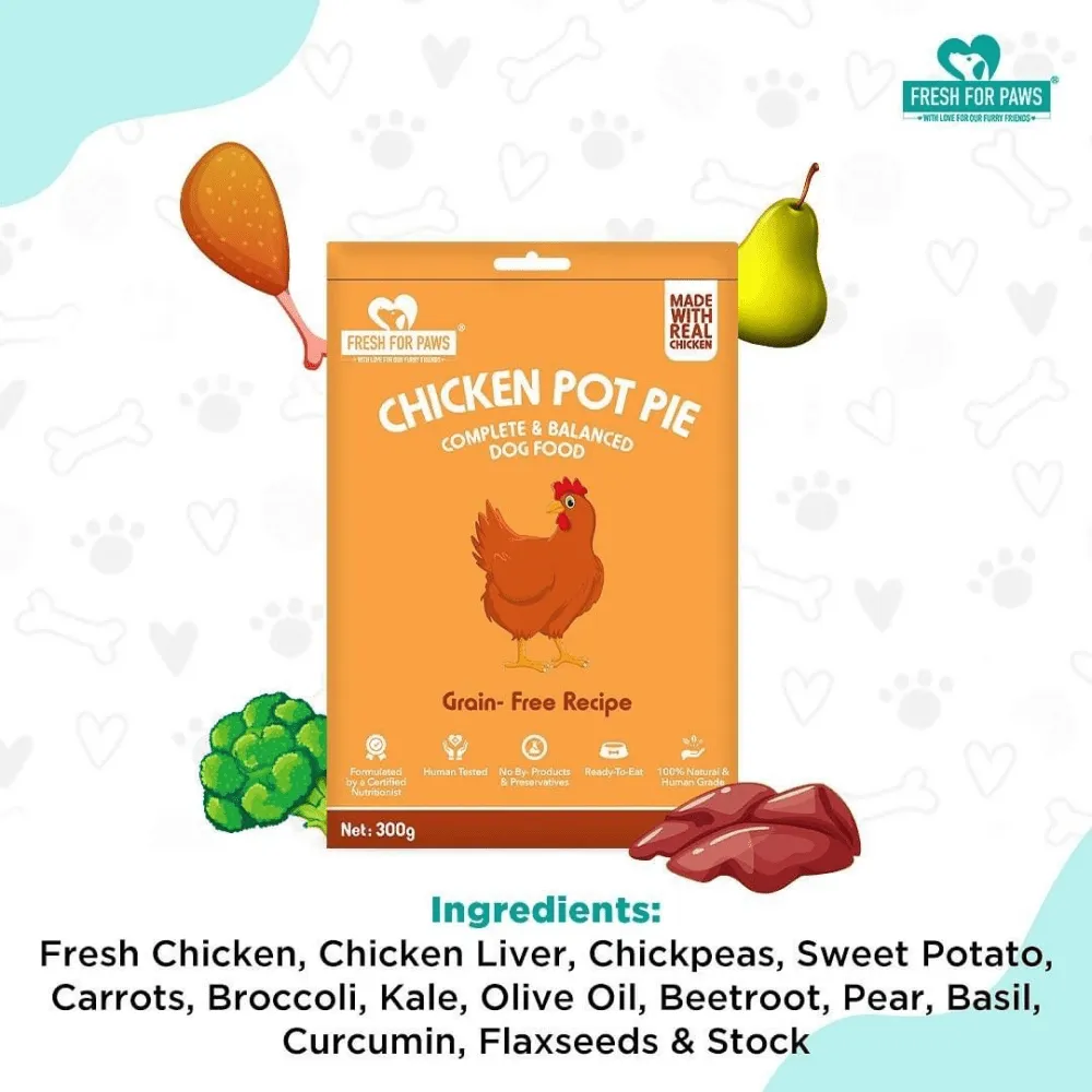 Fresh For Paws Chicken Pot Pie Wet Food for Dogs (100g)