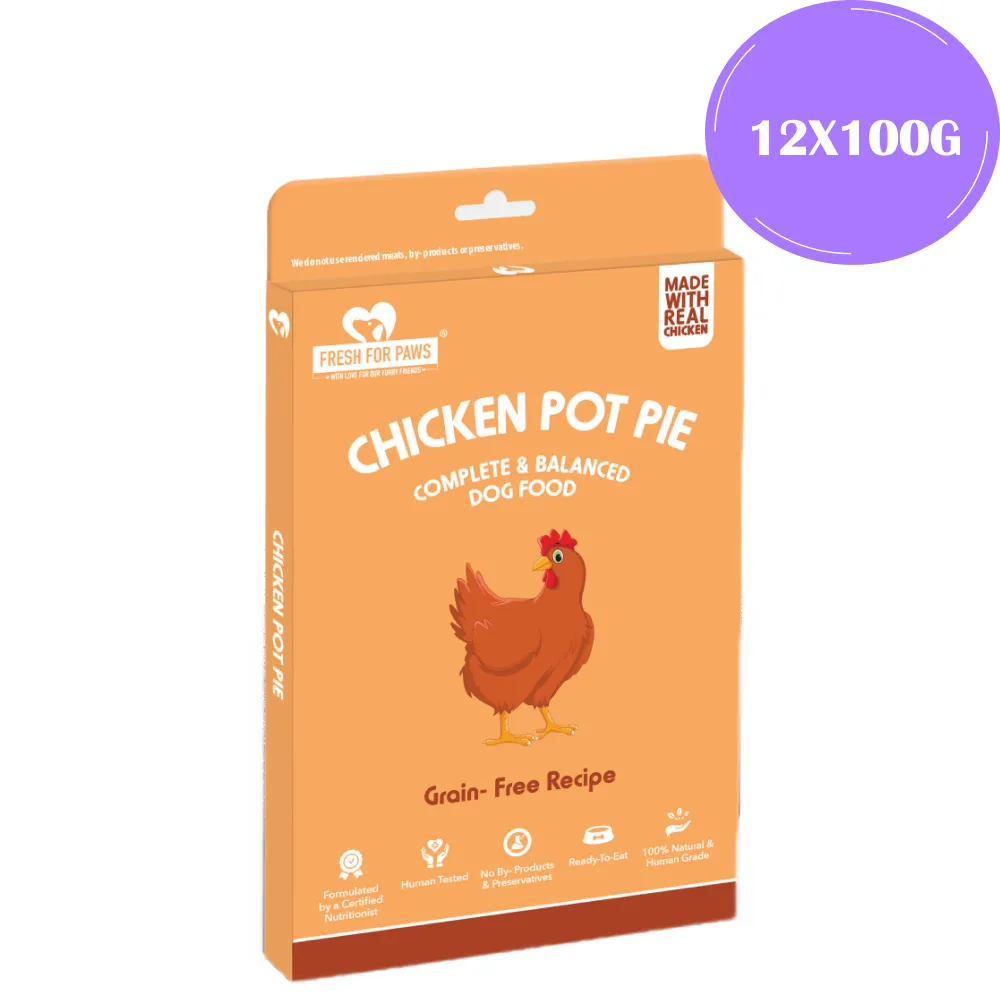 Fresh For Paws Chicken Pot Pie Wet Food for Dogs (100g)
