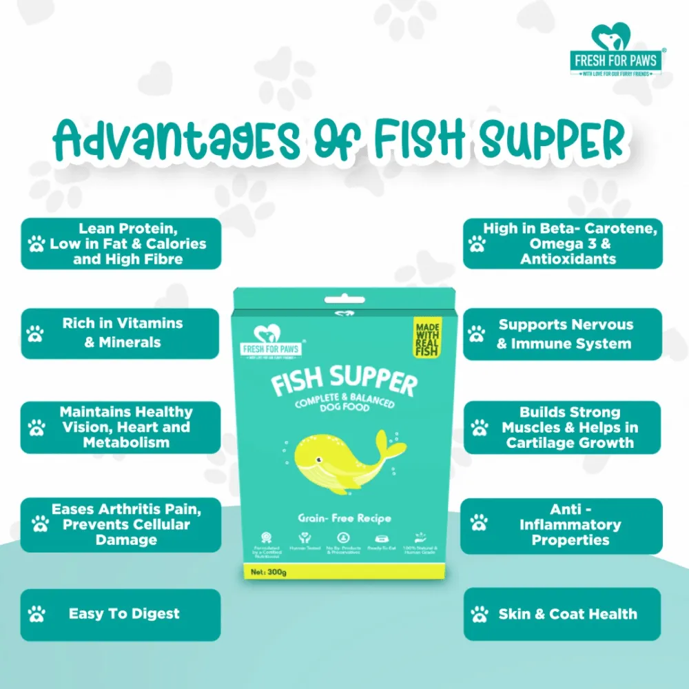 Fresh For Paws Fish Supper Dog Wet Food (100g)