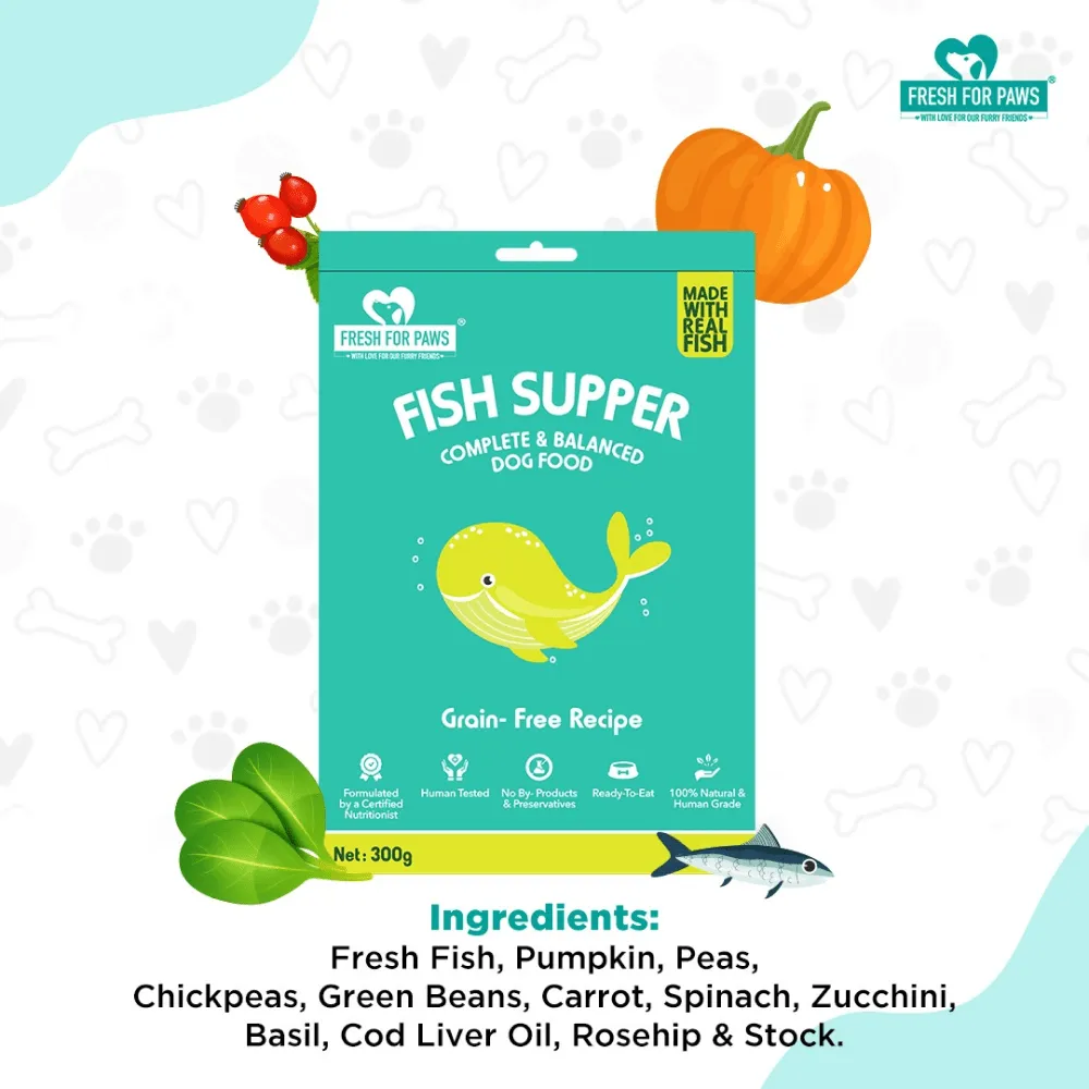 Fresh For Paws Fish Supper Dog Wet Food (300g)