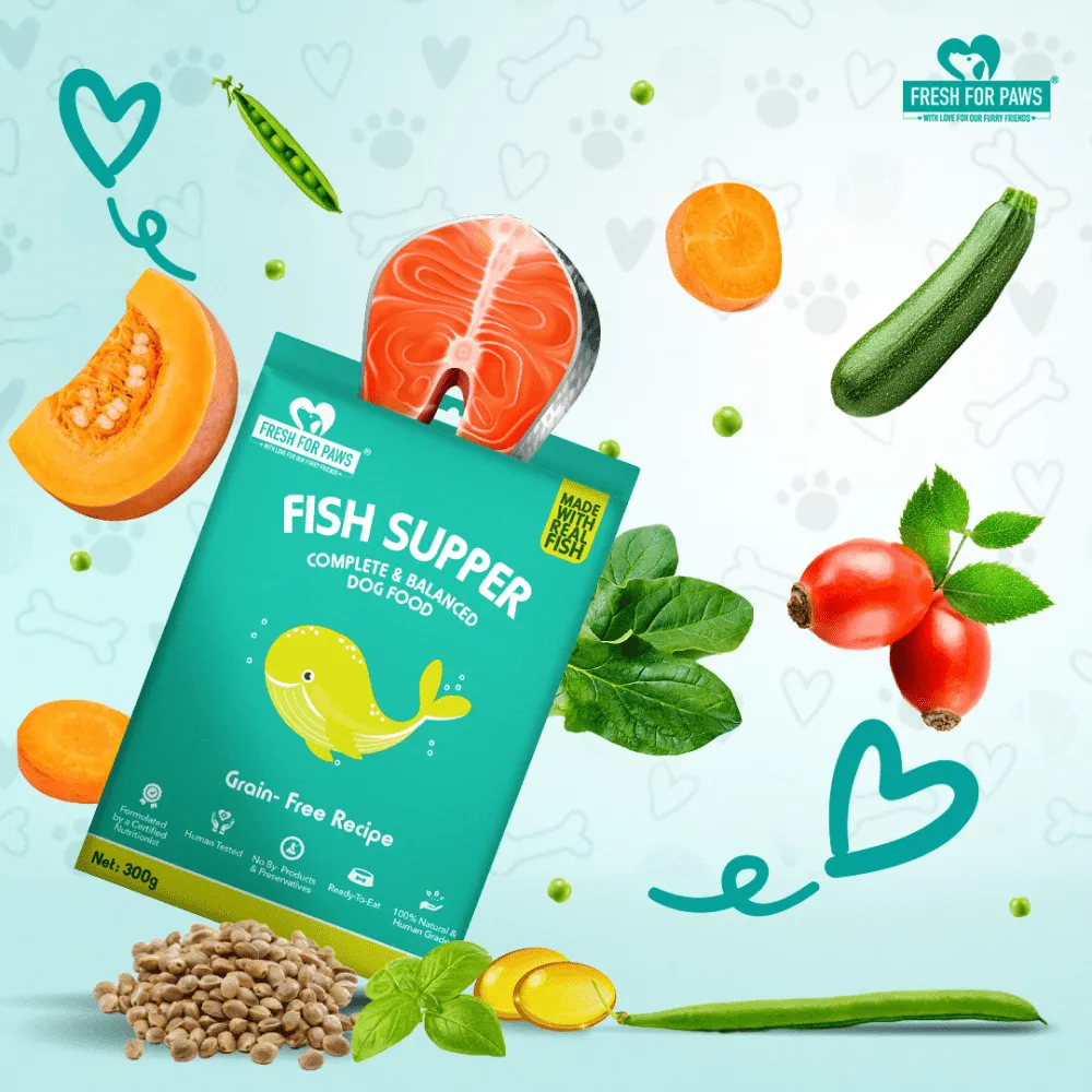 Fresh For Paws Fish Supper Dog Wet Food (300g)