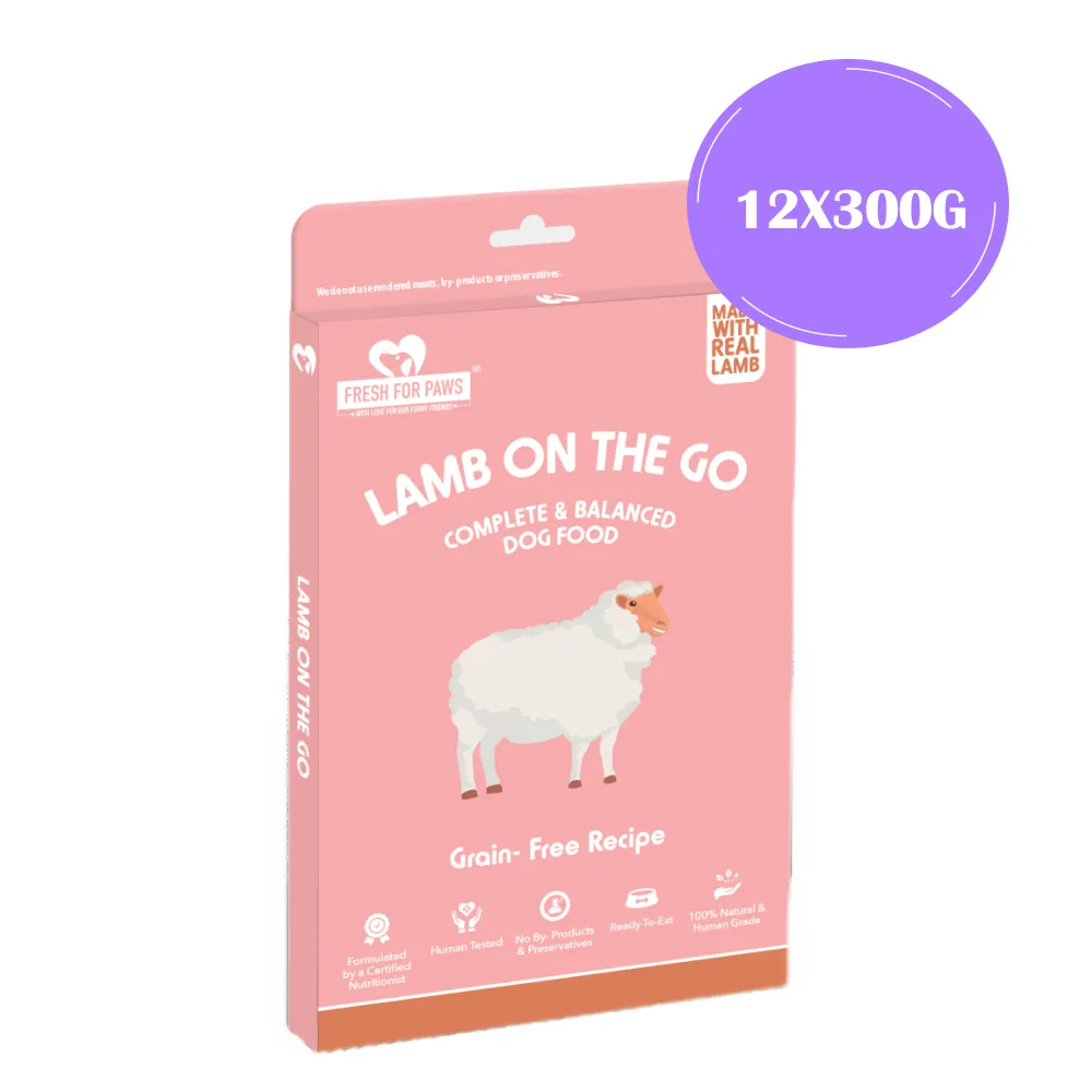 Fresh For Paws Lamb On The Go Dog Wet Food (300g)