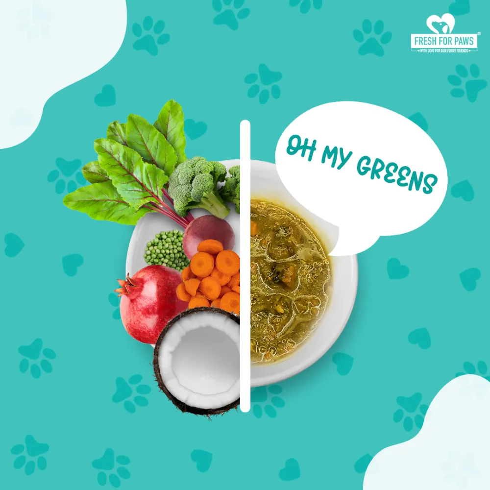 Fresh For Paws Oh My Greens Dog Wet Food (300g)
