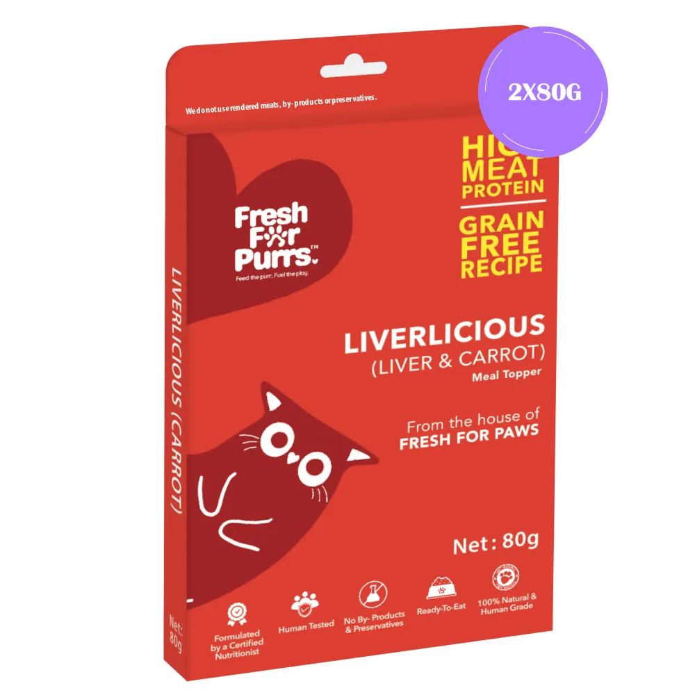Fresh For Purrs Liverlicious Carrot Supplement for Cats