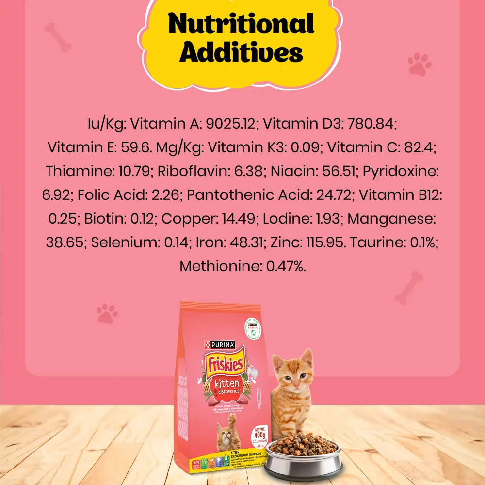 Friskies Kitten Cat Dry Food and Purina Felix Chicken with Jelly Kitten Cat Wet Food Combo