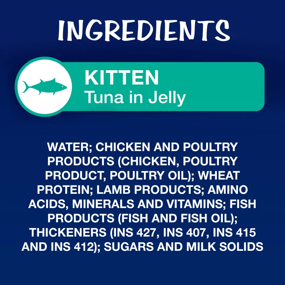 Friskies Kitten Cat Dry Food and Purina Felix Tuna with Jelly Kitten Wet Food Combo