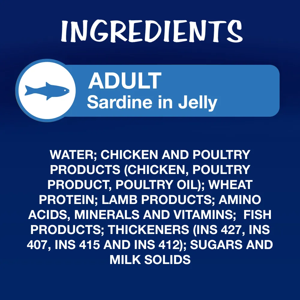 Friskies Seafood Cat Dry Food and Purina Felix Sardine with Jelly Adult Cat Wet Food Combo