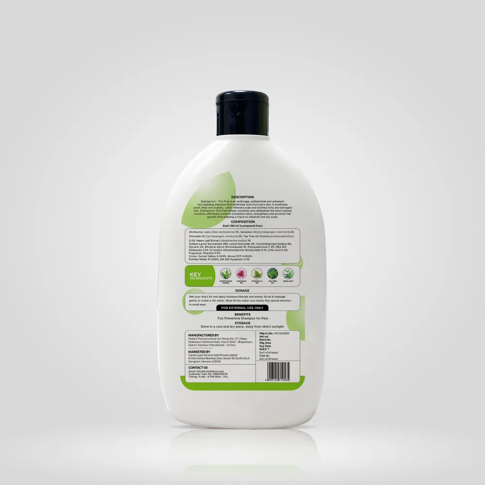 FurBall Story Shampooch Tick Repellent Shampoo for Dogs