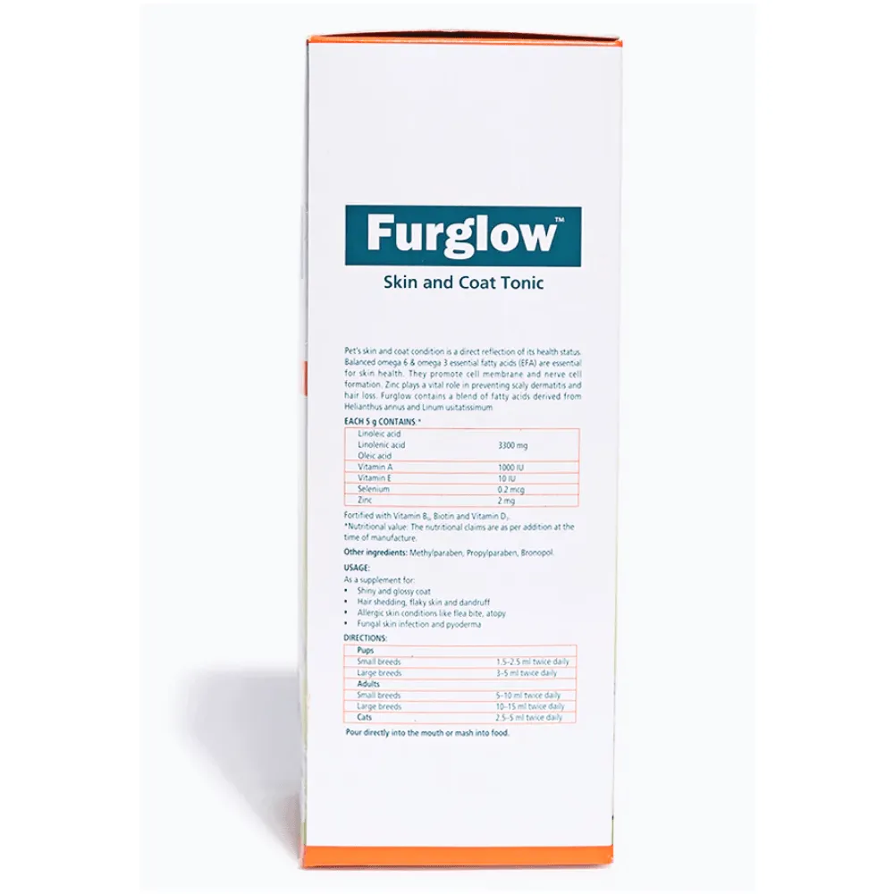 Furlicks Skin & Coat Supplement and Himalaya Furglow Skin and Coat Tonic Combo for Dogs and Cats