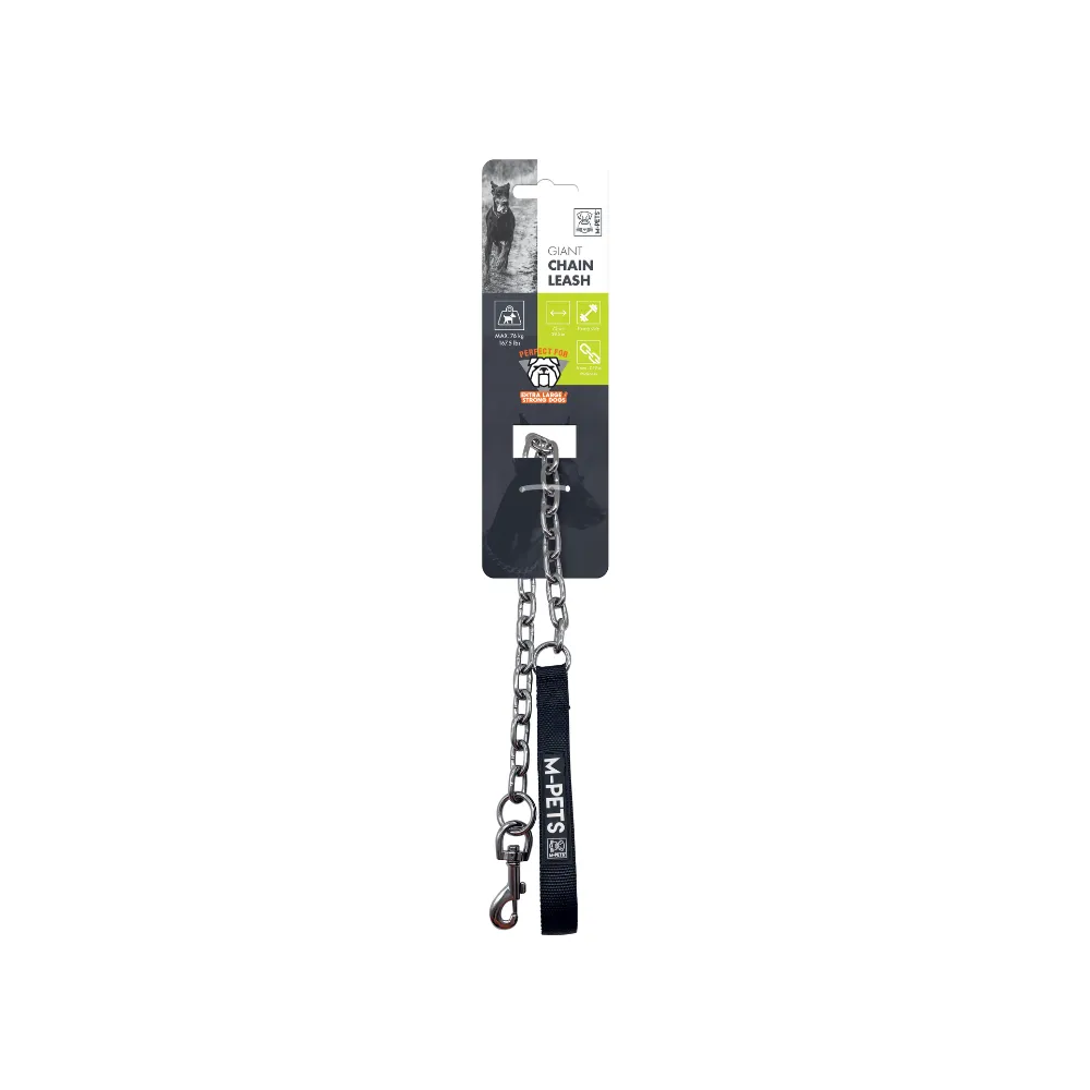 Giant Chain Dog Traffic Leash with Padded Handle