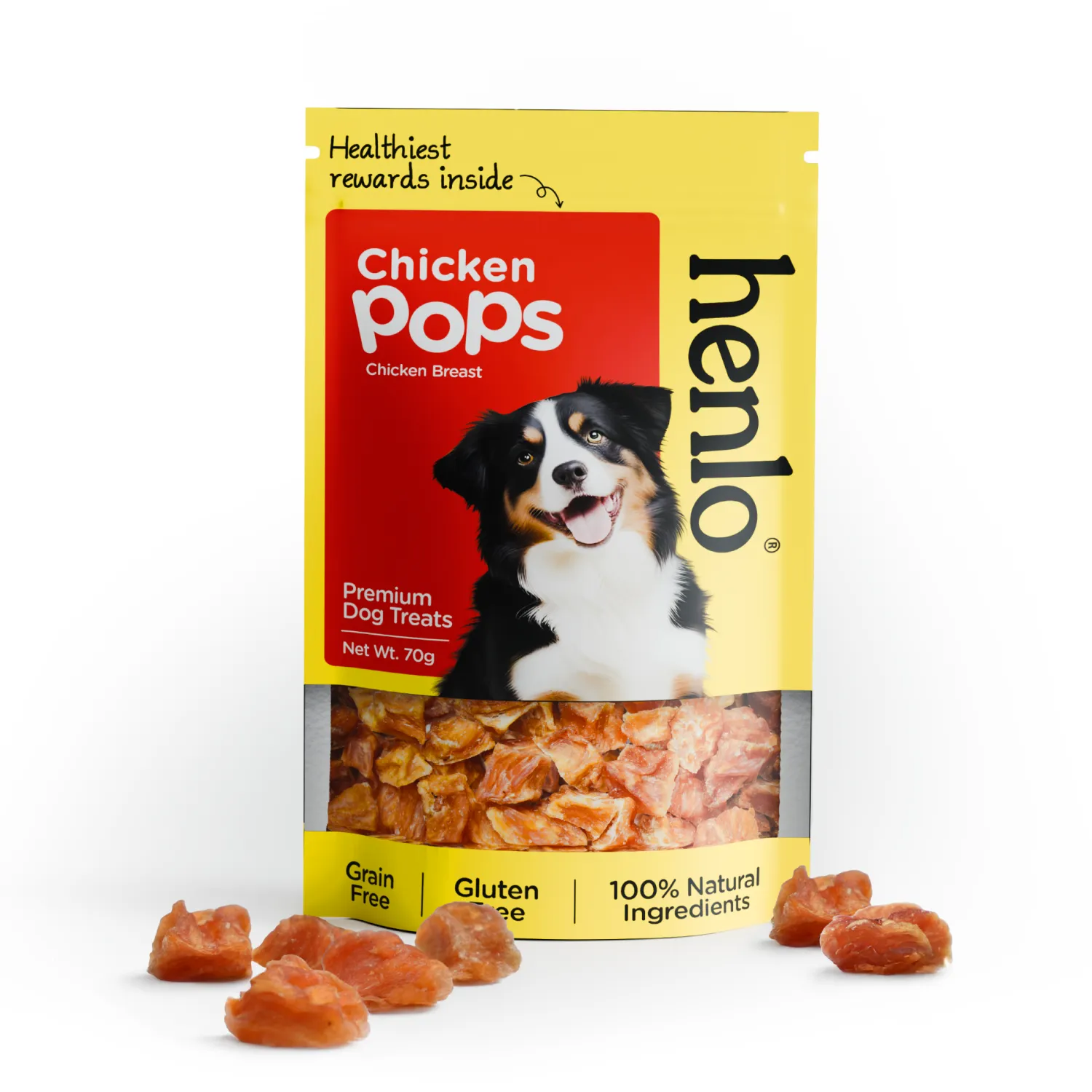 Gnawlers Calcium Milk Bone and Henlo Chicken Pops Dog Treats Combo