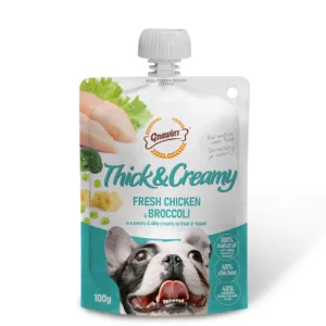 Gnawlers Chicken and Broccoli Thick and Creamy Dog Treats