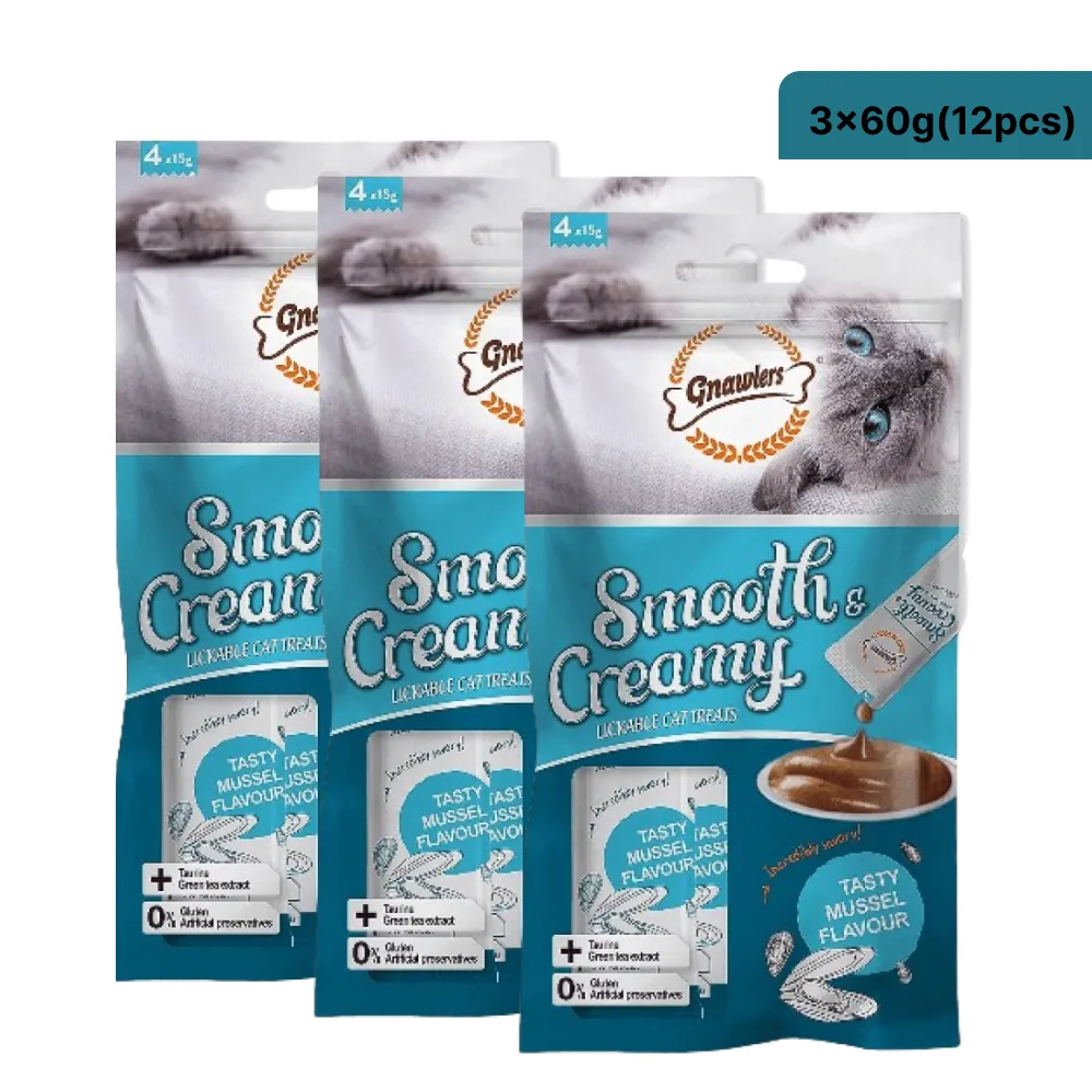 Gnawlers Mussel Flavour Creamy Cat Treats