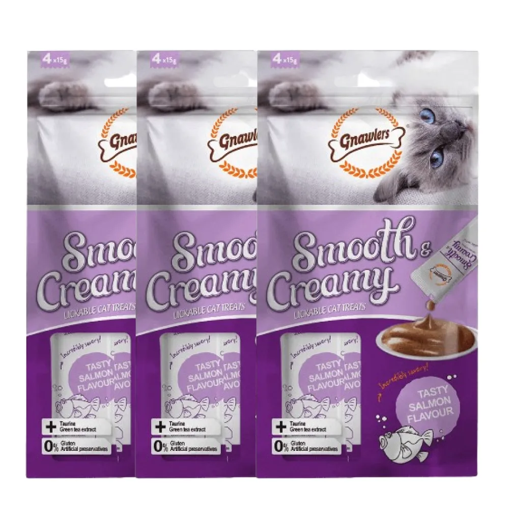 Gnawlers Salmon Flavour Creamy Cat Treats