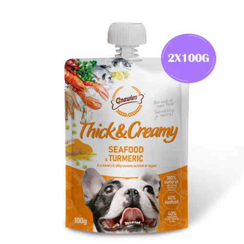 Gnawlers Seafood and Turmeric Thick and Creamy Dog Treats