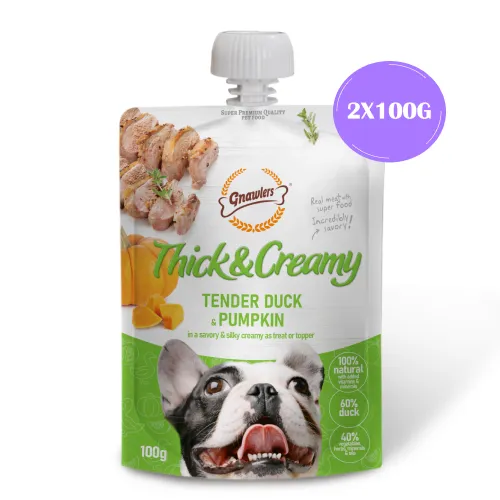 Gnawlers Tender Duck and Pumpkin Thick and Creamy Dog Treats