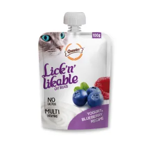 Gnawlers Yogurt Blueberry Lick n Likable Cat Treats