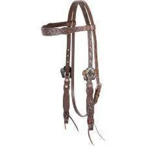 Harnes Headstall Guns and Roses Chocolate