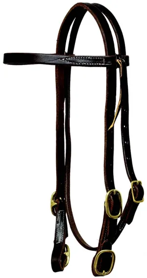Headstall - Browband 5/8" Four SB Buckle