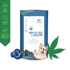 Healing Leaf Hemp Blueberry Dog Treats