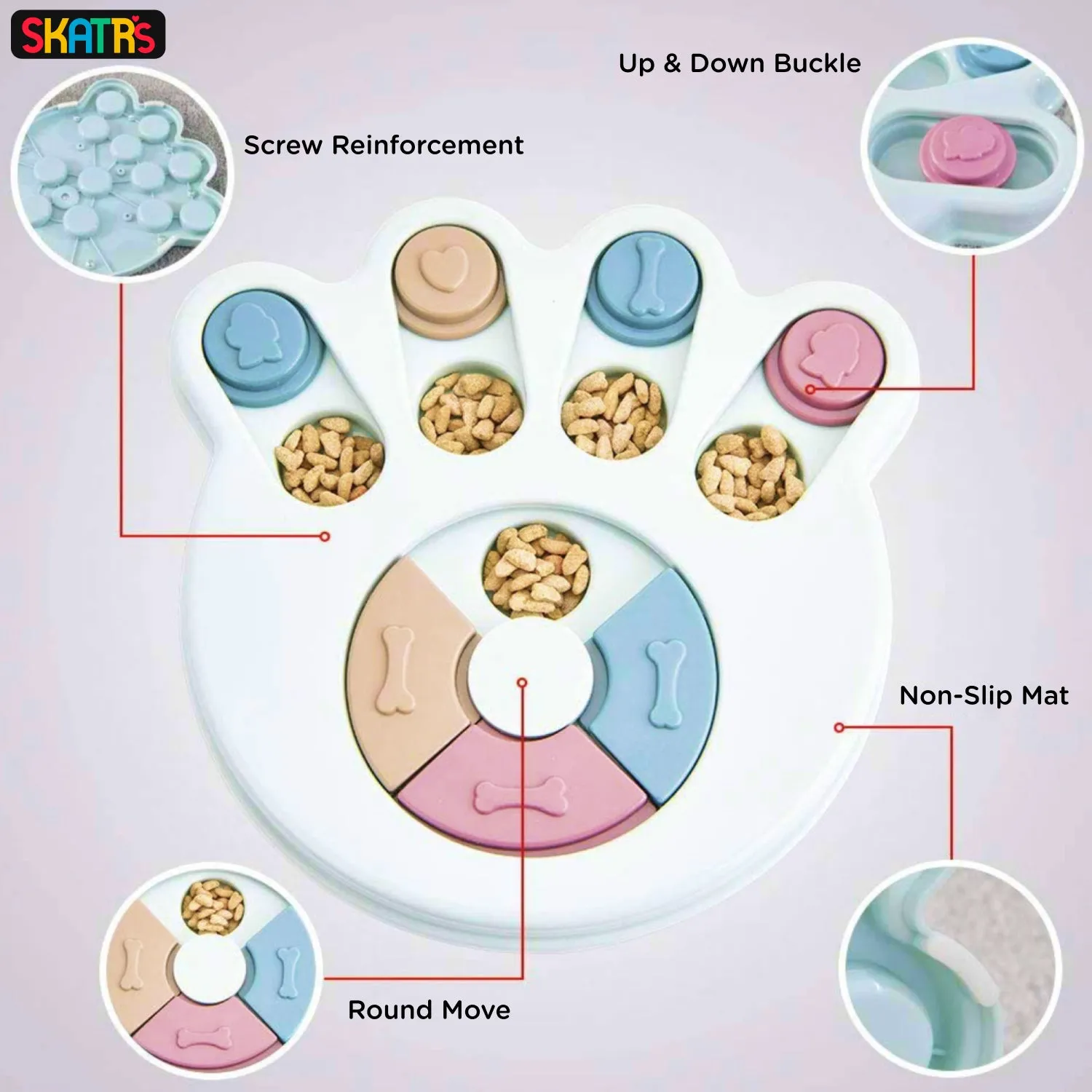Healing Leaf Hemp Blueberry Treats and Skatrs Treat Hider Toy Combo for Dogs