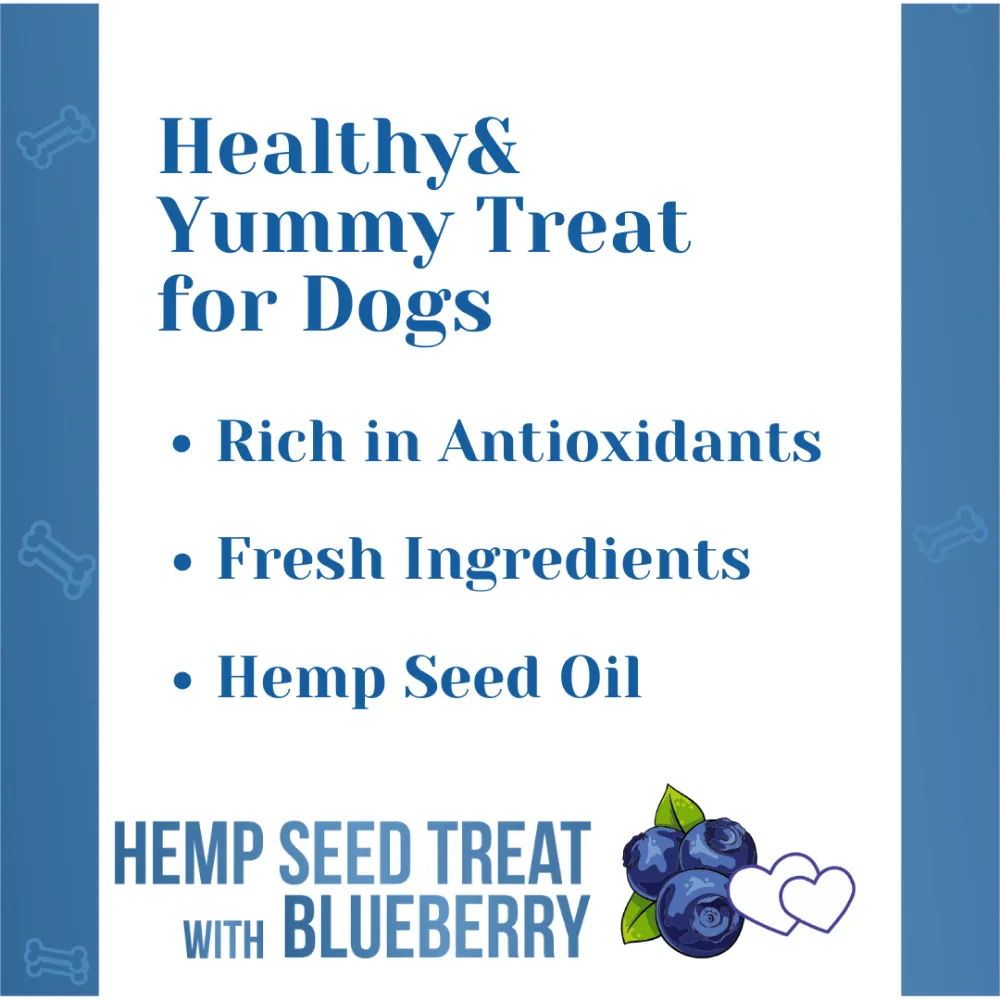 Healing Leaf Hemp Blueberry Treats and Skatrs Treat Hider Toy Combo for Dogs