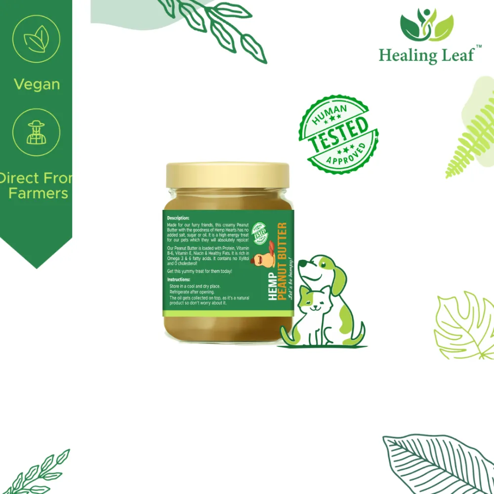 Healing Leaf Hemp Peanut Butter and Kong Classic Toy Combo for Dogs