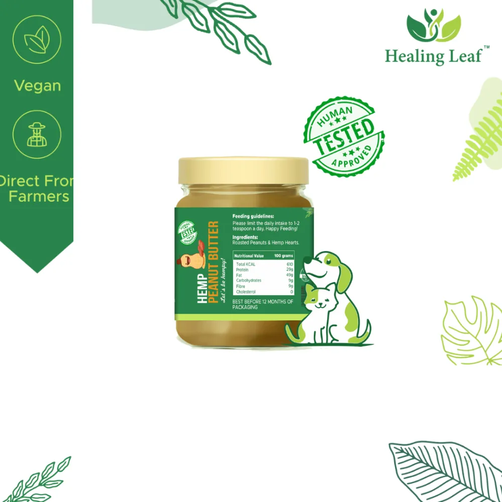 Healing Leaf Hemp Pumpkin Treats and Peanut Butter for Dogs Combo