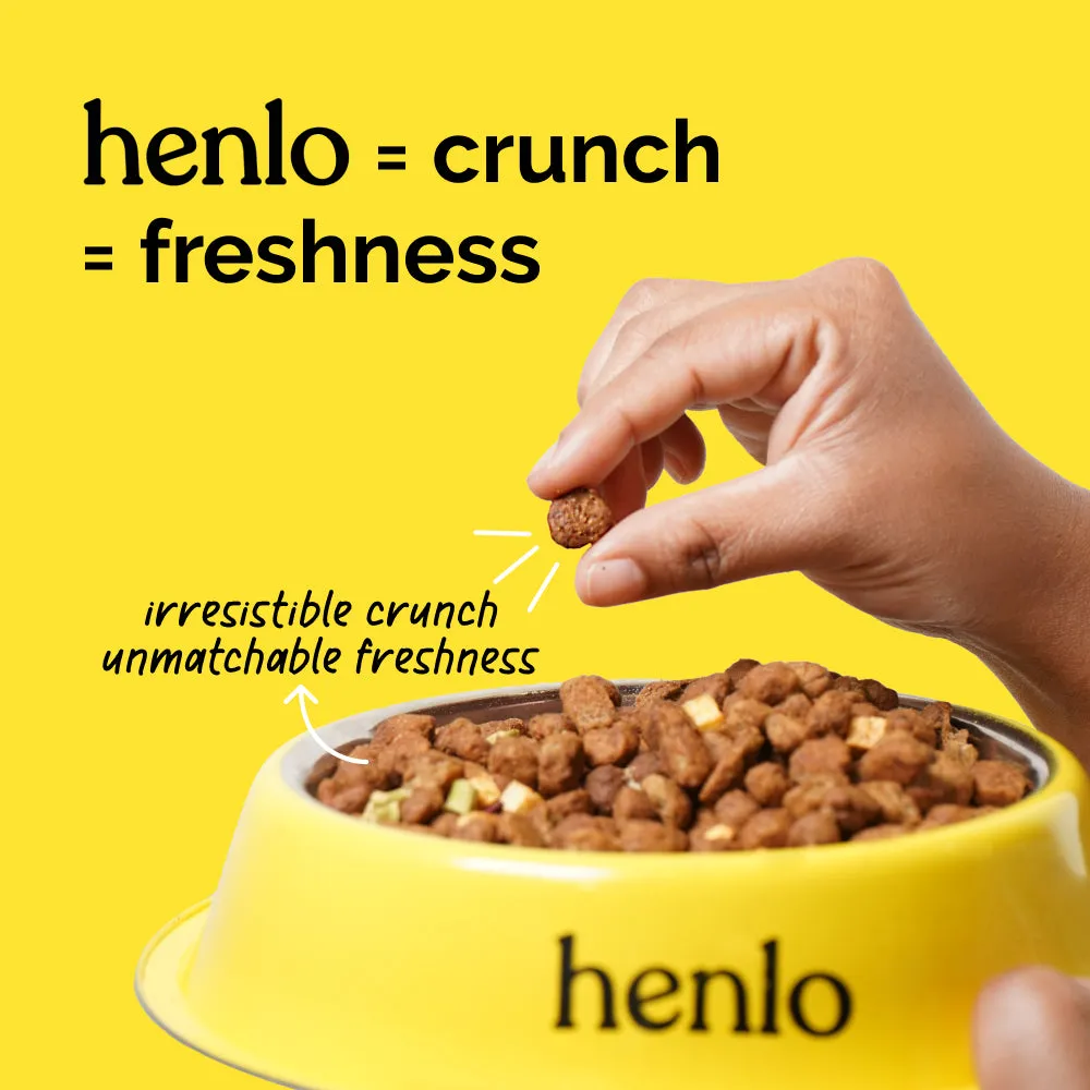 Henlo Chicken & Vegetable and Chicken & Egg Baked Dry Food for Adult Dogs Combo