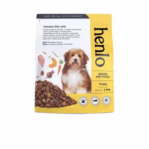 Henlo Chicken & Vegetable Baked Puppy Dog Dry Food | 100% Human Grade Ingredients