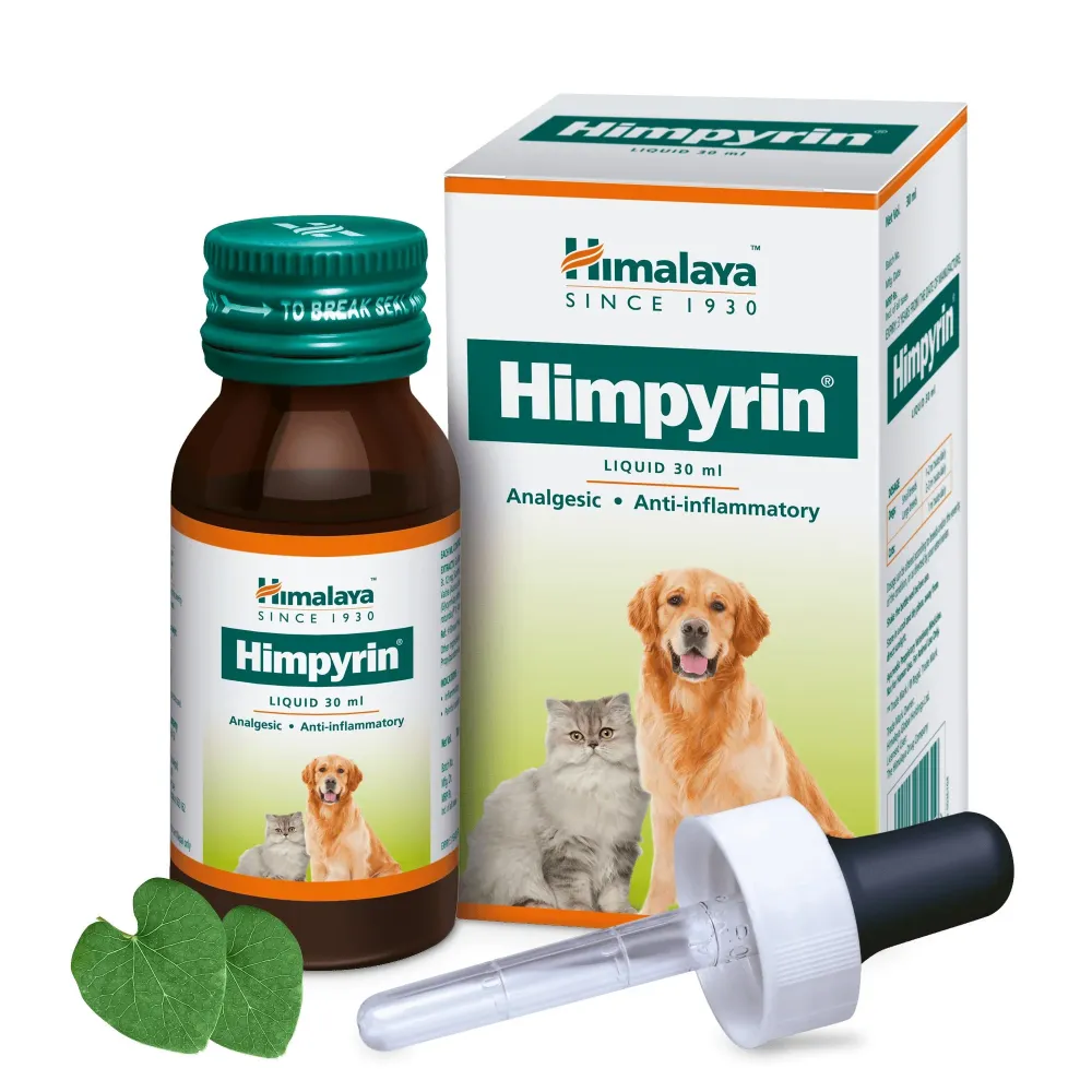 Himalaya Digyton Drops and Himpyrin Anti Inflammatory & Pain Relief Drops for Dogs and Cats Combo