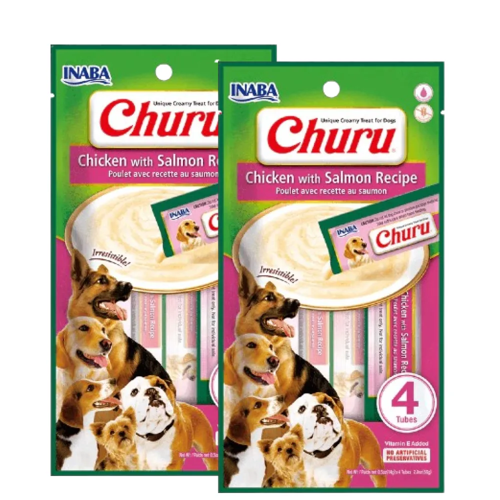INABA Churu Chicken with Salmon Flavour Dog Treats