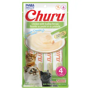 INABA Churu Chicken with Scallop Cat Treats