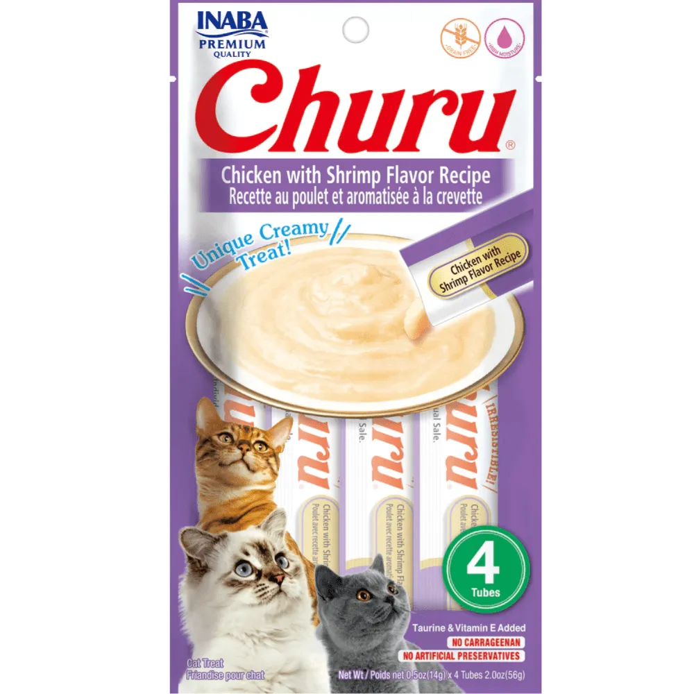 INABA Churu Chicken with Shrimp Creamy Cat Treats