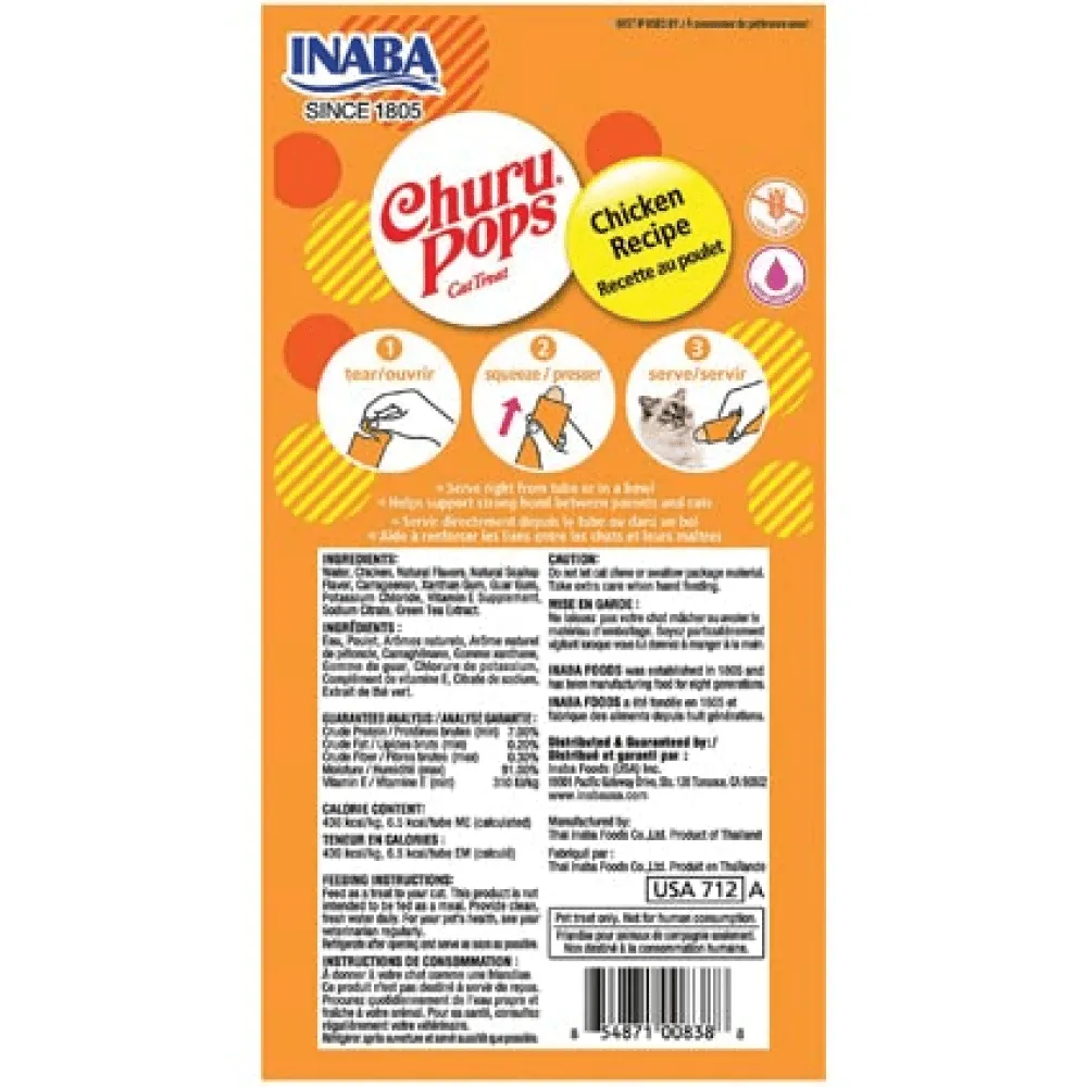 INABA Churu Pops Chicken Flavour Cat Treat