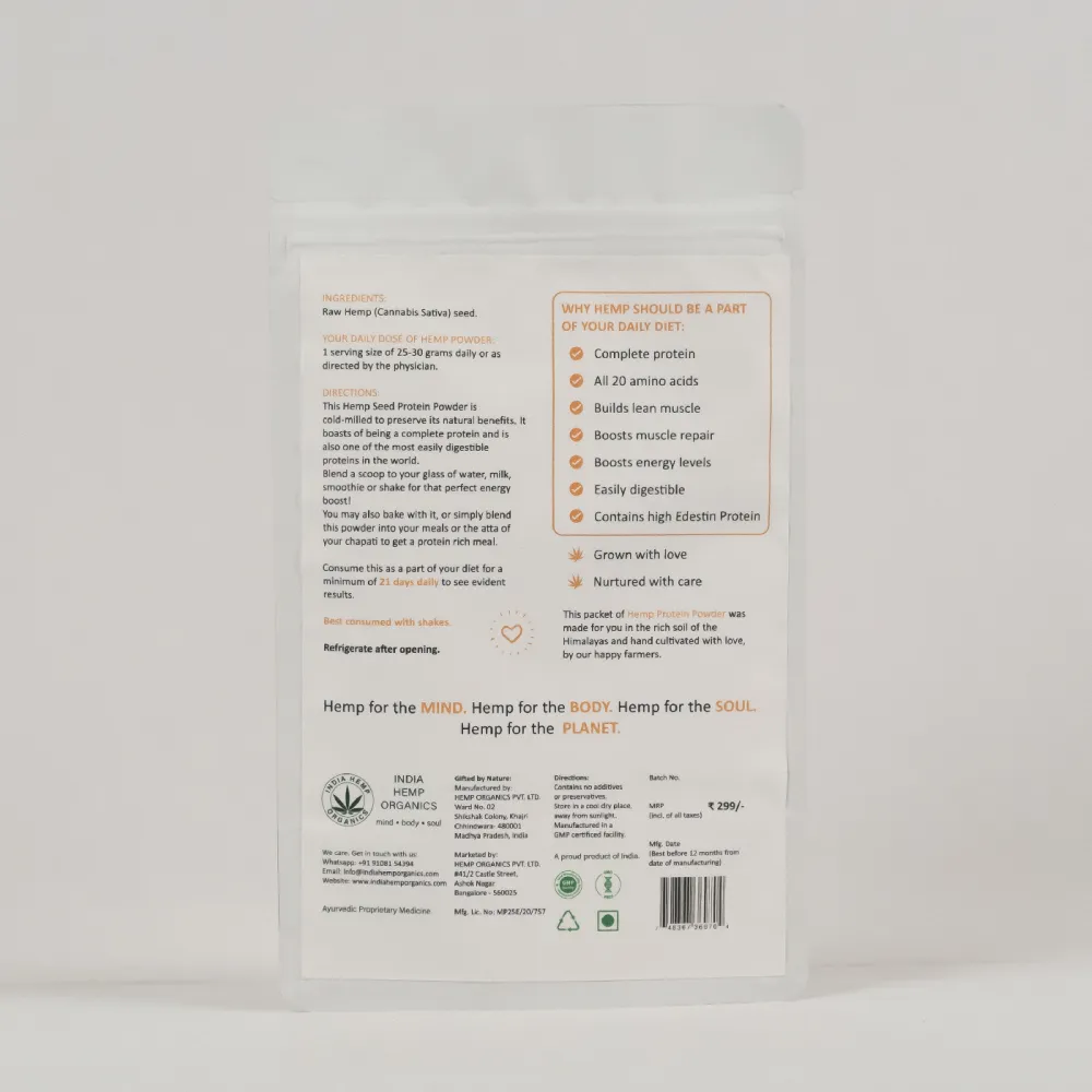 India Hemp Organics Hemp Protein Powder for Dogs and Cats