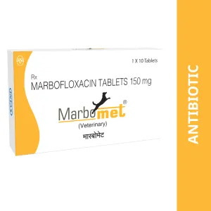 Intas Marbomet 150mg (Marbofloxacin)Tablets for Dogs & Cats