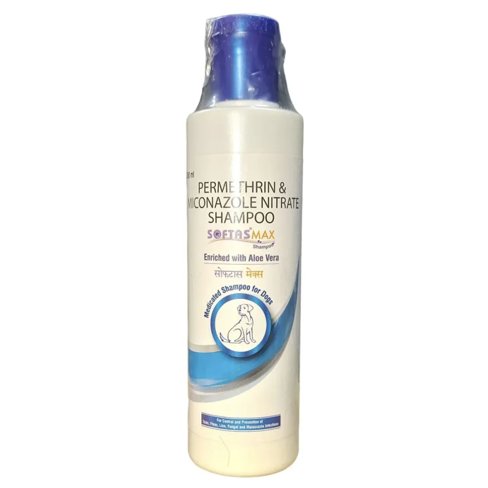 Intas Softas Max Tick & Flea Shampoo for Dogs