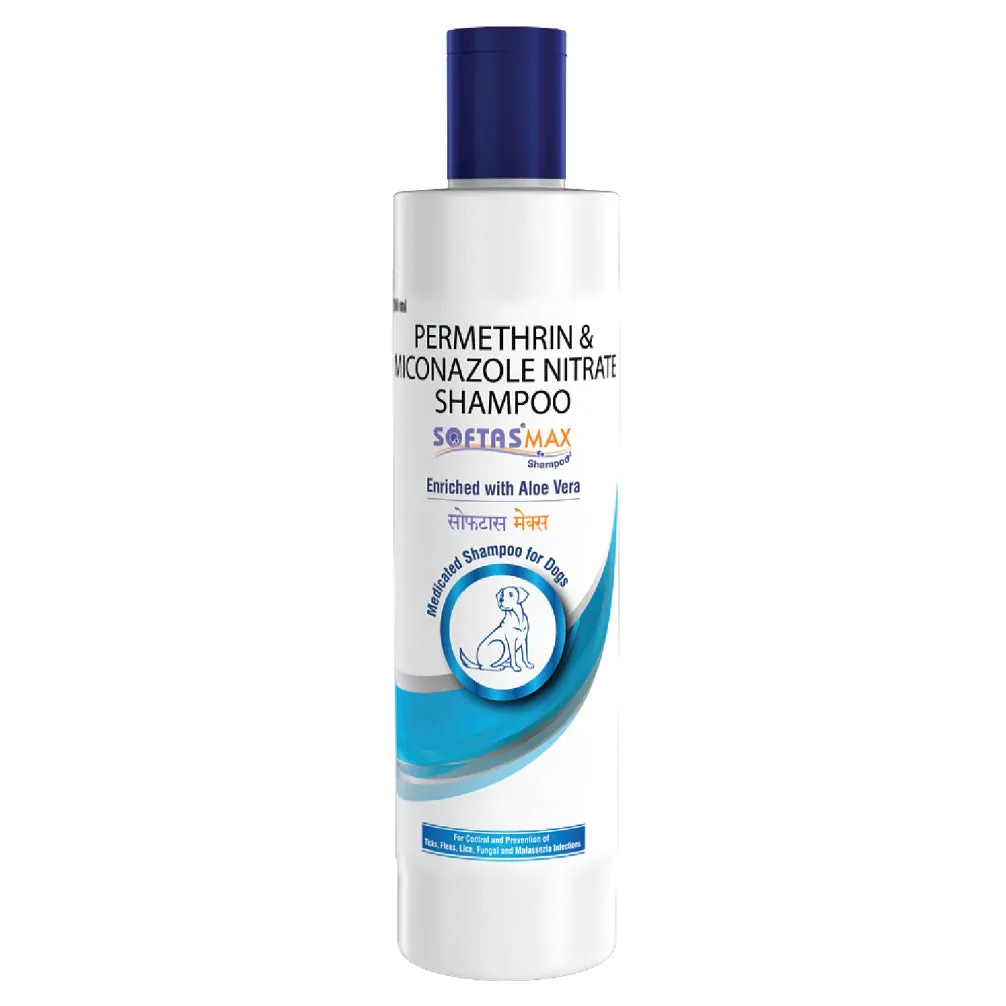 Intas Softas Max Tick & Flea Shampoo for Dogs