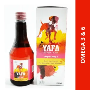 Iris Yafa Gold Coat Omega 3   6 Syrup for Dogs and Cats (200ml)