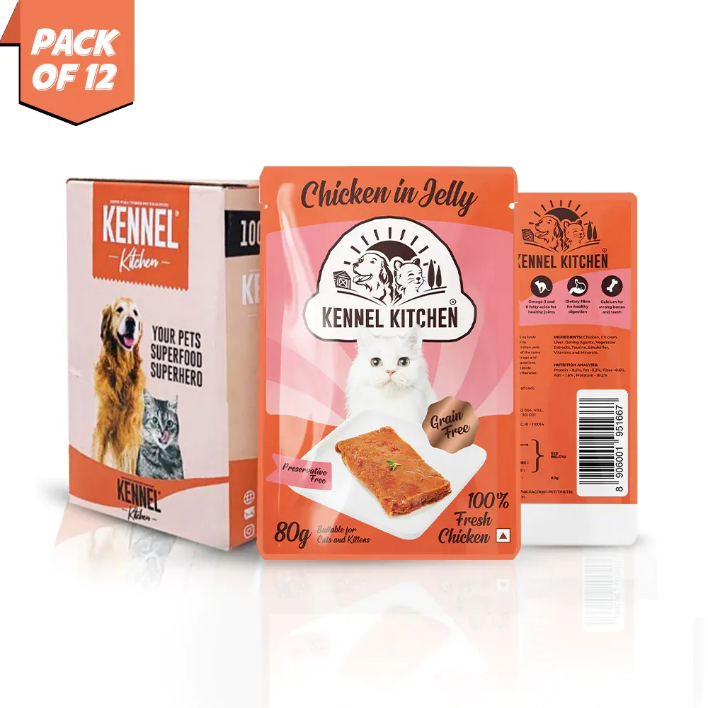 Kennel Kitchen Chicken in Jelly Kitten & Adult Cat Wet Food (All Life Stage)