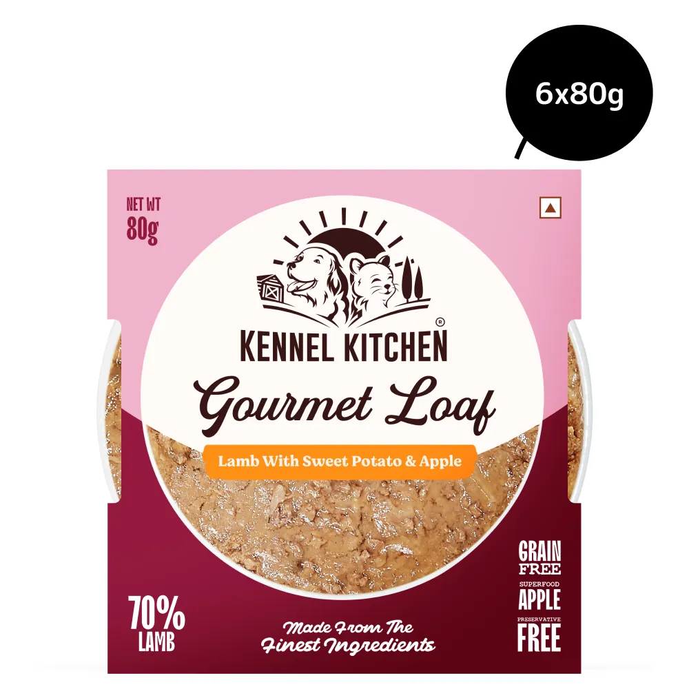 Kennel Kitchen Gourmet Loaf Lamb with Sweet Potato & Apple Puppy & Adult Dog Wet Food (All Life Stage)