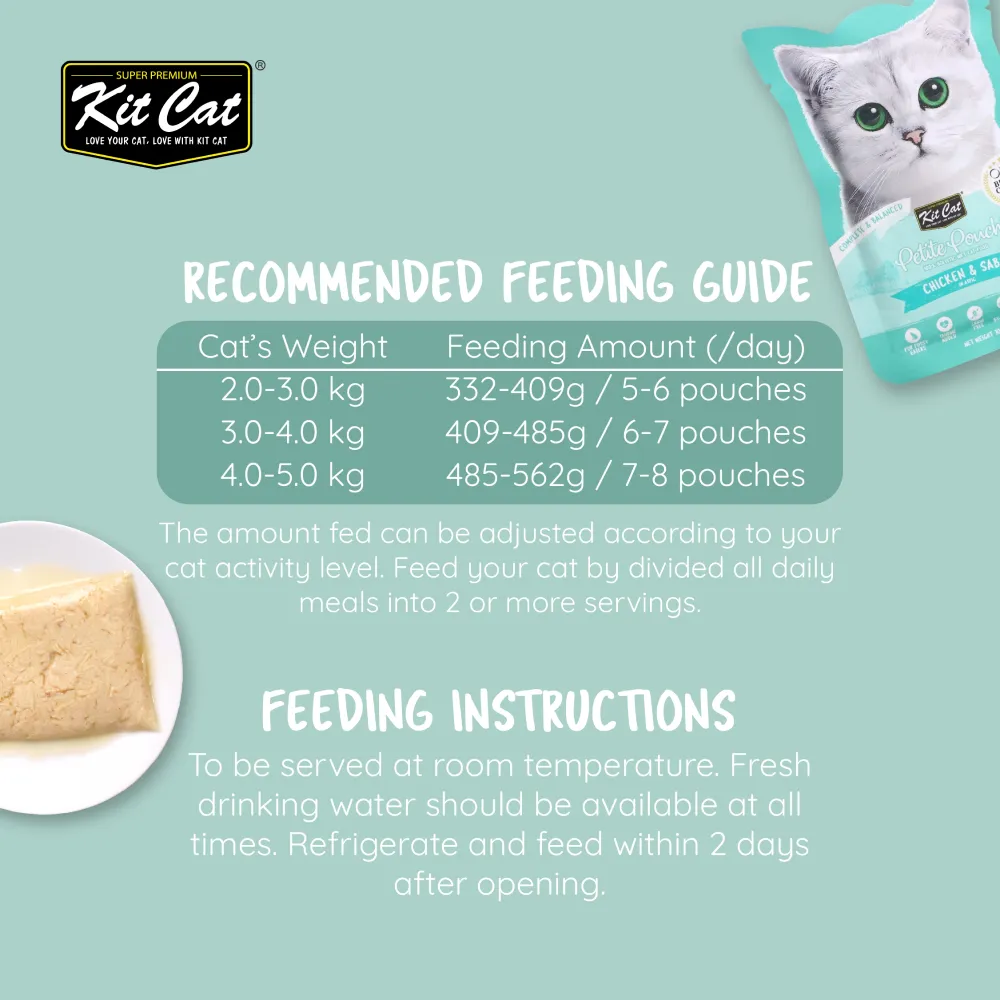 Kit Cat Chicken and Saba in Aspic Cat Wet Food