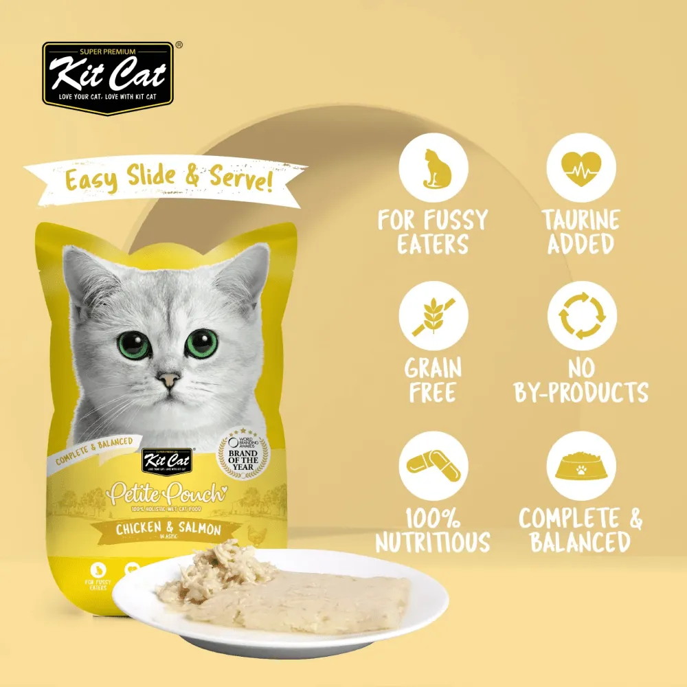 Kit Cat Chicken and Salmon Cat Wet Food