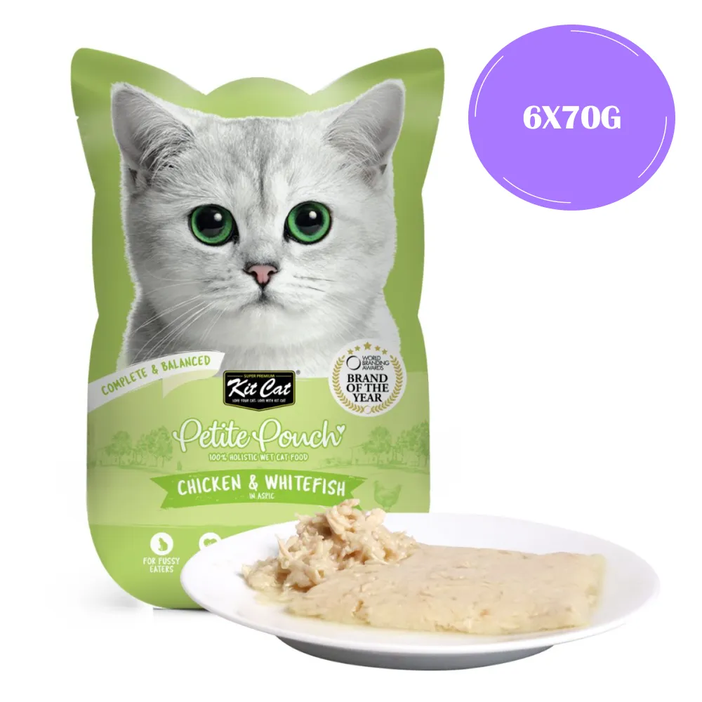 Kit Cat Chicken and Whitefish in Aspic Cat Wet Food