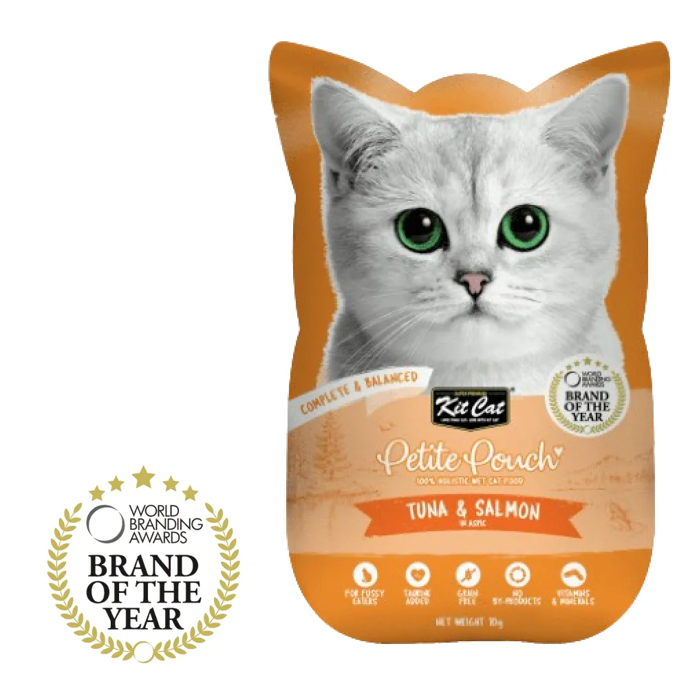 Kit Cat Classic Tuna, Chicken & Tuna and Tuna & Salmon Fish Cat Wet Food Combo