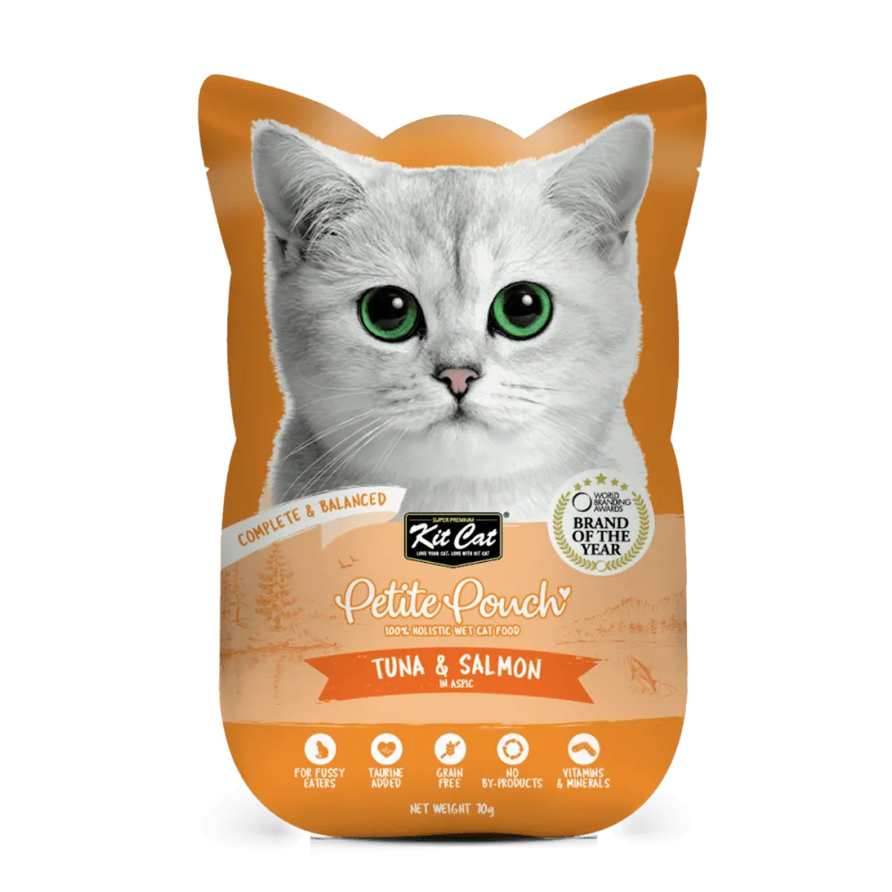 Kit Cat Classic Tuna, Chicken & Tuna and Tuna & Salmon Fish Cat Wet Food Combo